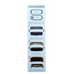 Bracelet métal Mi Smart Band 3/4/5/6 Argent