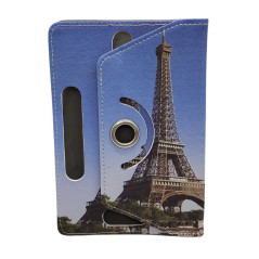 360° Rotating Leather Folio Case Alphin – Blue for 7" Tablet