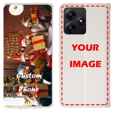 Étui rabat personnalisable ECO pour iPhone – Blanc