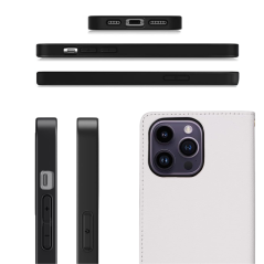 Étui rabat personnalisable Samsung blanc