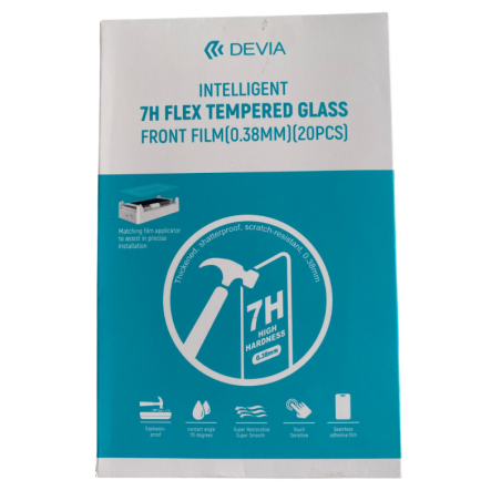 Film de protection Devia 7H Flex Tempered Glass 0.38mm - 20 