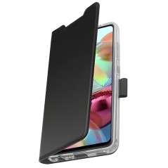 Étui cuir ADEQWAT Samsung A72 noir | Smarty