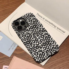 Coque magnétique double couche ECO léopard noir | Smarty