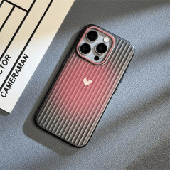 Coque TPU cœur flouté noir iPhone | Smarty
