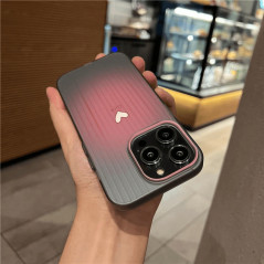 Coque TPU cœur flouté noir iPhone | Smarty