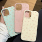Silicone Litchi Texture Case ECO for iPhone – All-Over Floral Pattern