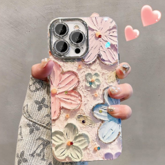 Coque TPU iPhone fleurs bégonia | Smarty Paris