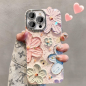 Coque TPU ECO pour iPhone – Fleurs de bégonia colorées, protection lentille