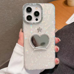 ECO pearlescent iPhone case heart mirror | Smarty