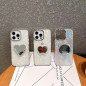 ECO iPhone Case – Pearlescent heart mirror, pearls and crown