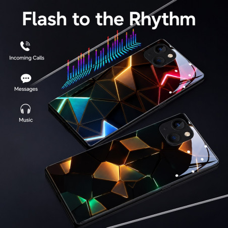ECO Coque lumineuse iPhone – design losanges