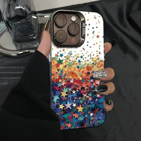 Coque iPhone ECO – Plein d'étoiles, Transparent