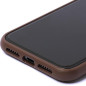 Coque iPhone Guess GUHCP 4GMGBR Grand Logo métal – Marron