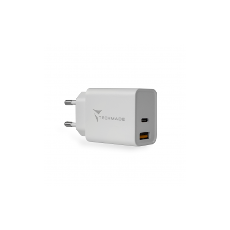 Adaptateur Secteur USB-C + USB Techmade TM-TC046AC 20W - Alimentation