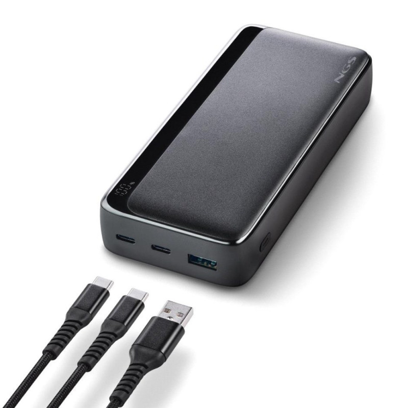 Batterie externe NGS QUIZ20 – 20 000 mAh 22,5 W Noir Batterie externe NGS QUIZ20 – 20 000 mAh 22,5 W Noir