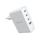 GaN Charger Devia Extreme Speed Series – 100W 3x USB-C + USB-A white
