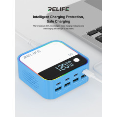 Chargeur GaN RELIFE Q2 120W 8 ports gris | Smarty