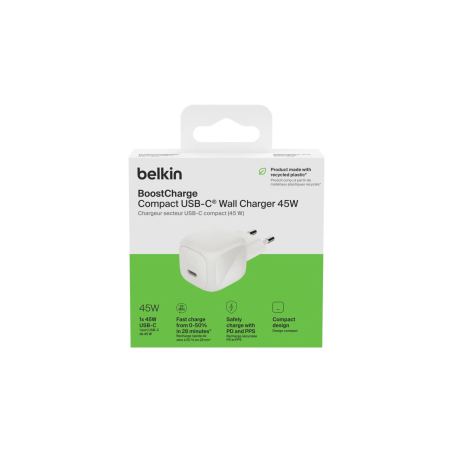 Adaptateur Secteur USB-C BELKIN Wall Charger 45W - WCA013KQWH - Alimen