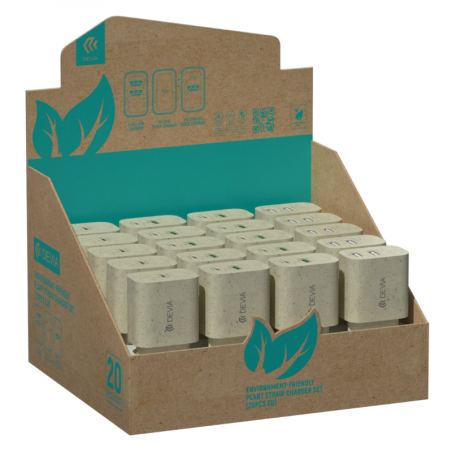 Set de Chargeur Écologique en Paille - Devia StarSpeed série