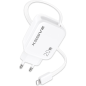 Chargeur rapide XSSIVE XSS-AC78L – 20W Lightning rétractable Blanc Chargeur rapide XSSIVE XSS-AC78L – 20W Lightning rétractable Blanc