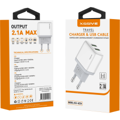 Dual USB 2.1A Charger XSSIVE XSS-AC54 White