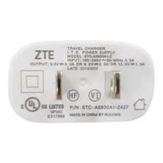 Adaptateur USB ZTE STC-A5915A-Z prise US | Smarty