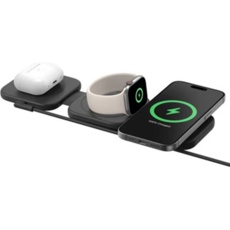 Belkin station de recharge Qi2 3-en-1 15W WIZ024vfBK