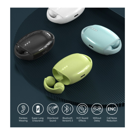 Écouteurs sans fil Devia Smart TWS M5 EM031 – Bluetooth 20 h Vert