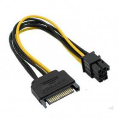 Adaptateur d'alimentation 6 Pin / 15 Pin SATA Ref A1158 | Smarty Paris