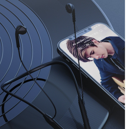Écouteurs sans fil tour de cou Devia Kintone EM036 – Bluetooth 15 h Noir