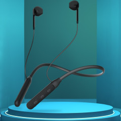 Devia EM036 Neckband Earphones 15h Black | Smarty