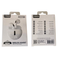 Écouteurs Bluetooth D-power K6203/AV2100 – Blanc