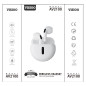 Écouteurs Bluetooth D-power K6203/AV2100 – Blanc Écouteurs Bluetooth D-power K6203/AV2100 – Blanc