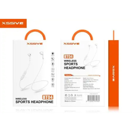 Wireless Sports Earbuds XSSIVE BT04 – White