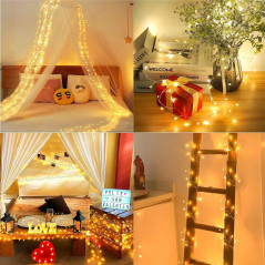 ECO Copper Wire LED String Lights USB 1.5m 100