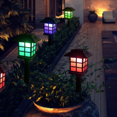 Garden Solar Small House Light 2-Pack