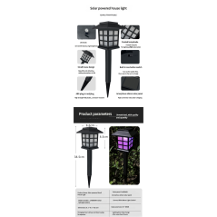 Garden Solar Small House Light 2-Pack