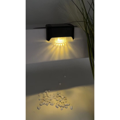 Lampe solaire murale 3W lumière chaude 4 pcs