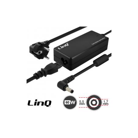 Chargeur Secteur PC Acer 60W 19V / 3.16A Embout 5.5*1.7mm LinQ AC-6017