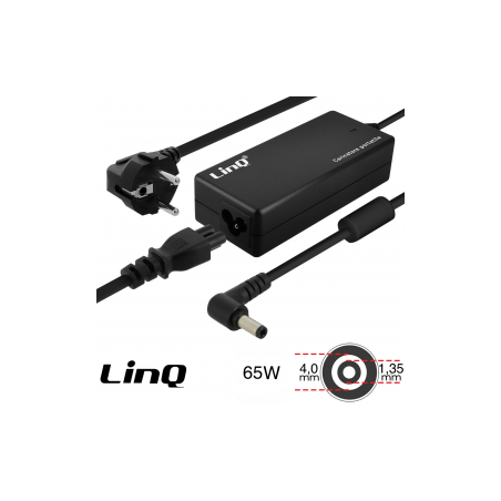 Chargeur Secteur PC Asus 65W / 19V 3.42A Embout 4.0*1.35mm LinQ AS-651