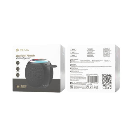 Enceinte portable sans fil Sound Lite1- Devia - Noir — Devia