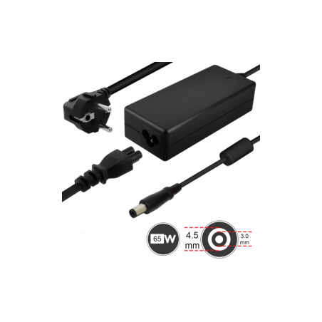 Chargeur Secteur PC Dell 65W / 19.5V 3.34A Embout 4.5*3.0mm - Alimenta