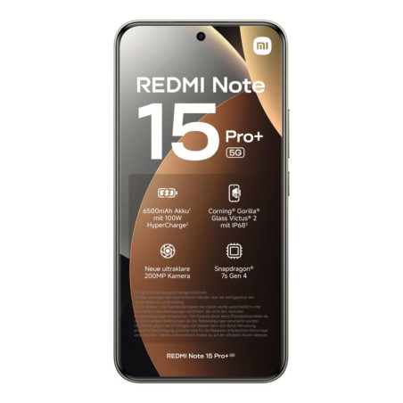 Xiaomi Smartphone Redmi Note 15 Pro+ 5G – 8 Go/256 Go Brun Moka
