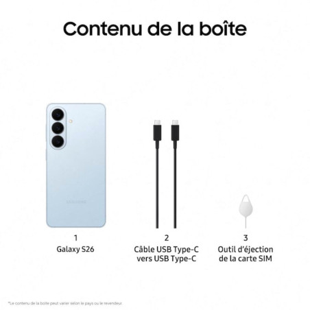 Samsung Galaxy S26 5G SM-S942BLBHEUB – 512 Go Bleu