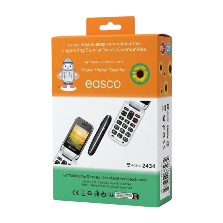 Foldable Phone Easco 2434 – Black/White 2G