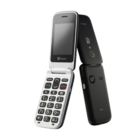 Téléphone pliable Easco 2434 2G Noir/Blanc | Smarty