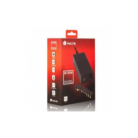 Chargeur Universel NGS 90W pour Ordinateur Portable Avec 9 Embouts - N