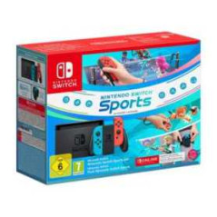 Console Switch 1.1 Nintendo Neon Bleu / Neon Rouge + Switch Sport + Fa