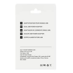 Chargeur Mayline double USB 12W | Smarty Paris