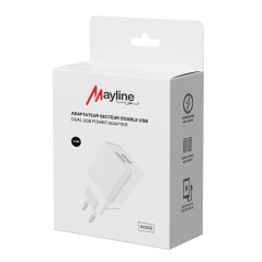 Chargeur Mayline double USB 12W | Smarty Paris